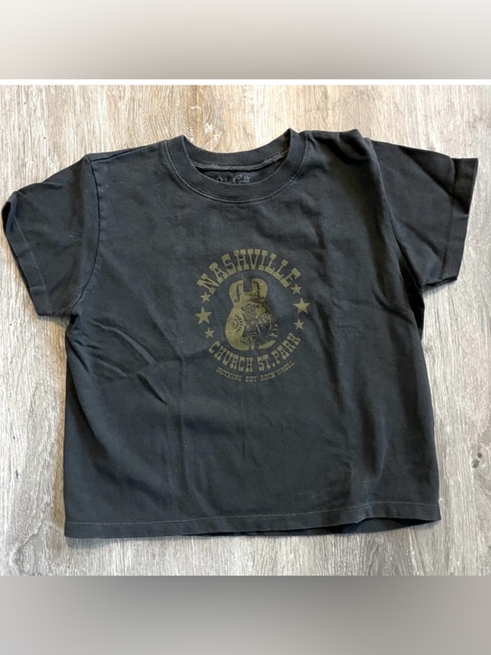 Brandy Melville Black Nashville Graphic Short Sleeve Tee Size Small